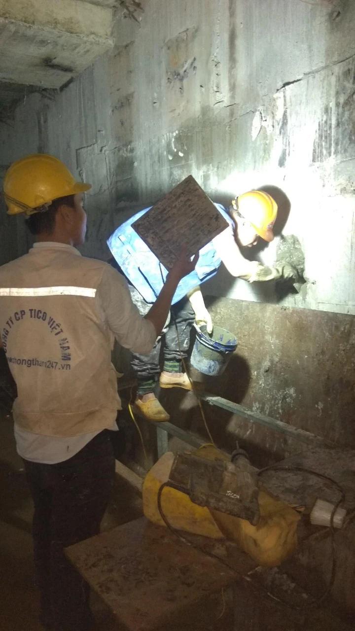 Chống thấm bể nước ăn 30 mét vuông