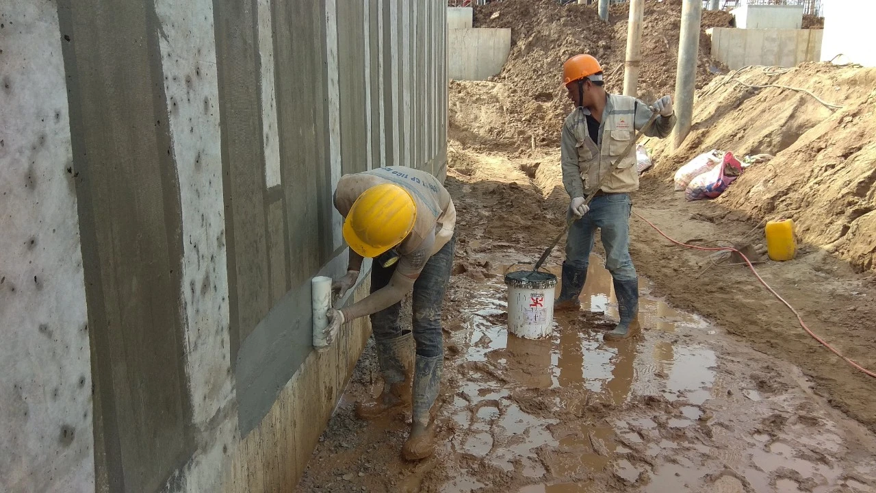 Thi công chống thấm Vách Tường Ngoài