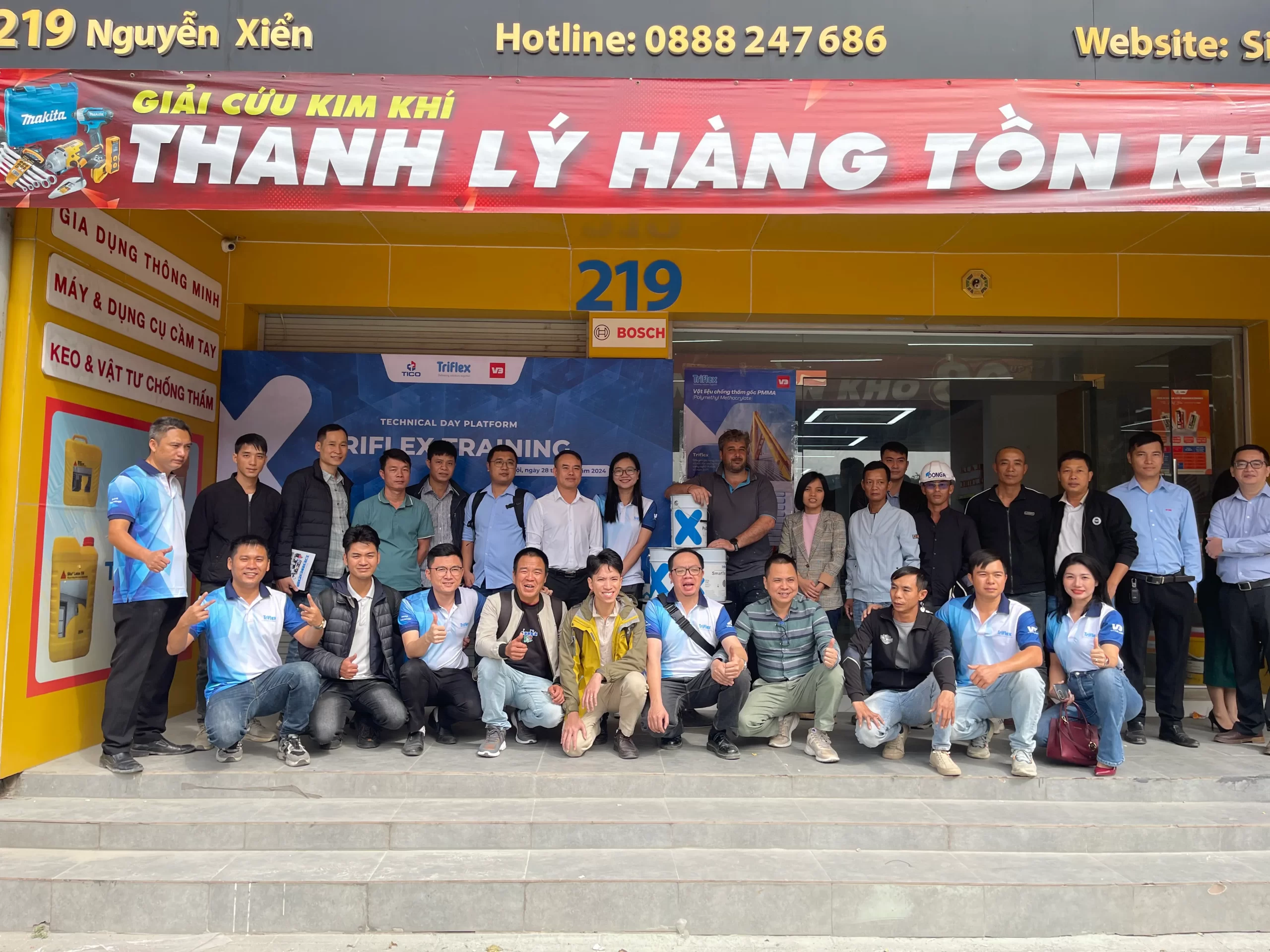 Sự kiện chống thấm mái nhà xưởng TRIFLEX x Chống thấm 247 TICO, giới thiệu công nghệ mới