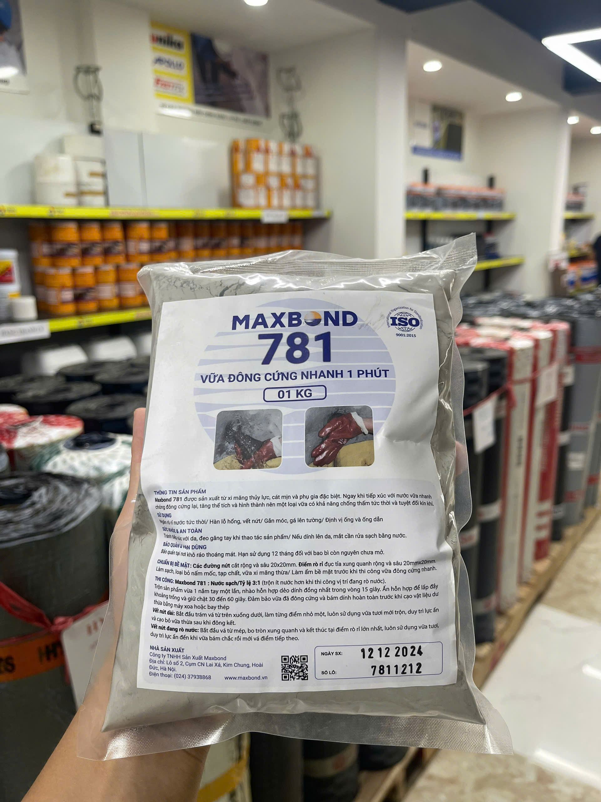 Vữa đông cứng nhanh 781